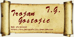 Trojan Gostojić vizit kartica